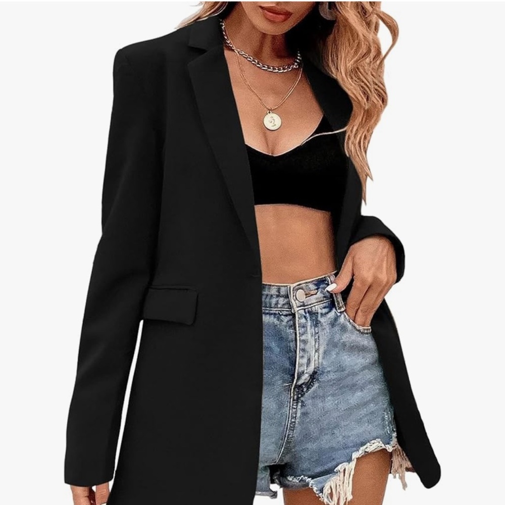 Elegant Black Women's Blazer